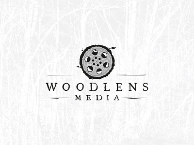 Woodlens Media branding film identity leaf logo media production reel video wood