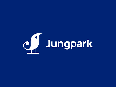 Jungpark bird branding development icon j logo park symbol