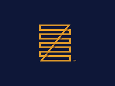Z Icon blue debut icon infinite logo loop yellow z