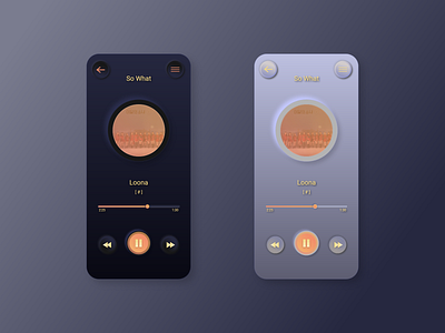 100 days #009 - Music player 100days 100dayschallenge 100daysofui app design flat minimal ui