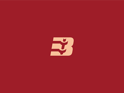 B Fitness Logo branding fitness icon letter b logo typography