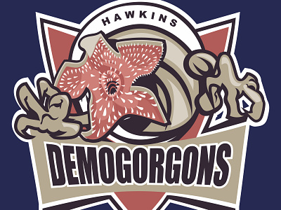 Hawkins Demogorgons demogorgon hawkins illustration strangerthings tshirt art tshirt design