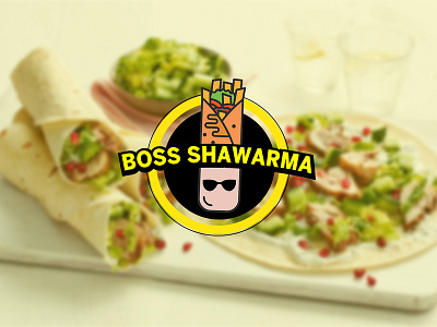 BOSS SHAWARMA branding design icon logo philippines vector