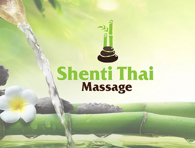 SHENTI THAI MASSAGE LOGO branding design graphic design illustration logo philippines vector