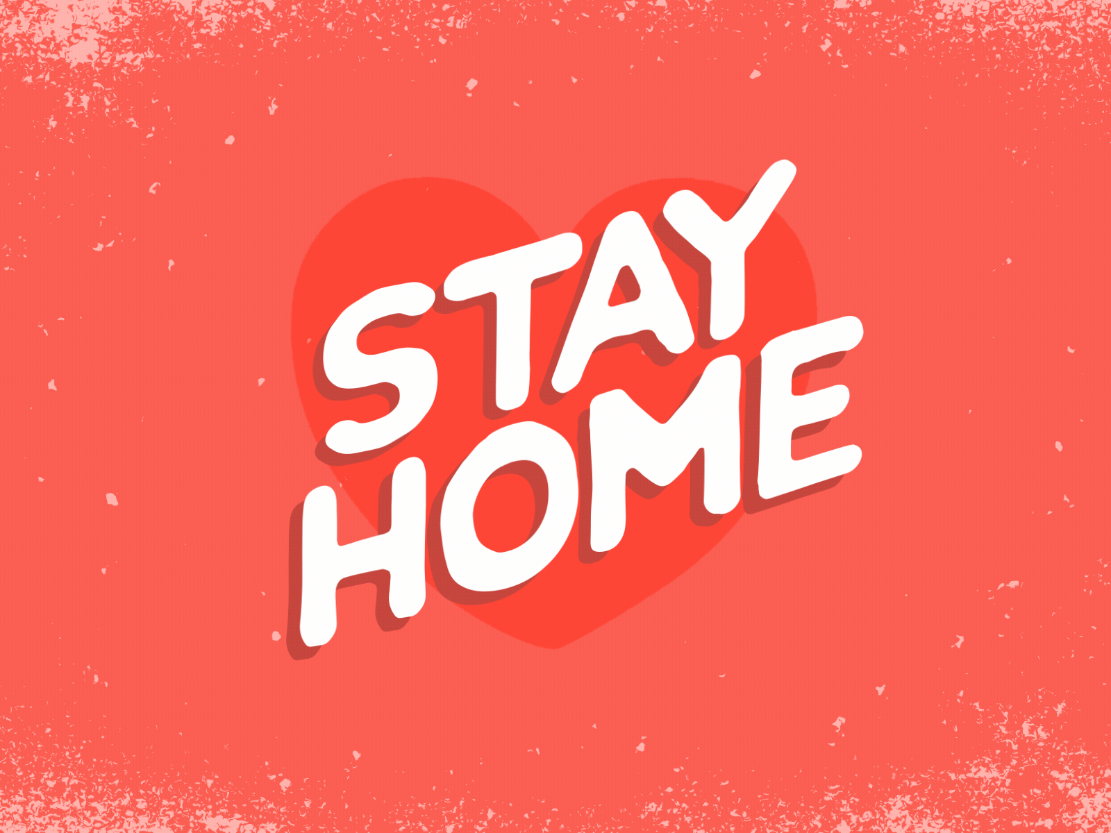 Stay Home Heart aftereffects animation design family funny heart illustration illustrator love red stayhome