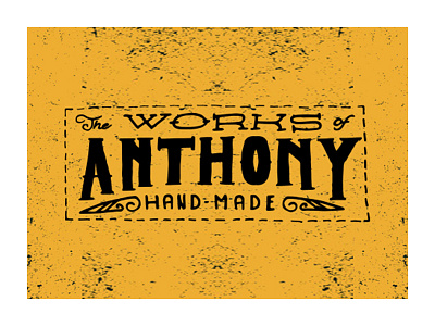 Works of Anthony hand made jon contino lettering typographie
