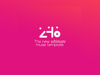 246 Muse template design flat gradient logo logotype perfect tempalte template ui ux webdesign website