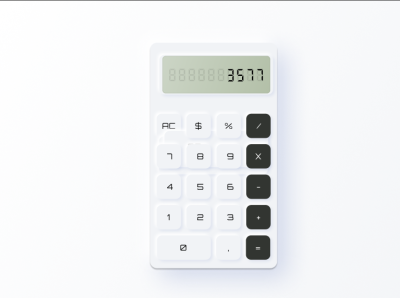 calculator neomorphism calculator desaign design iphone neomorphism ui uidesign