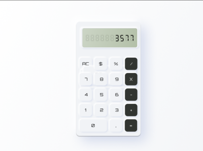 calculator neomorphism