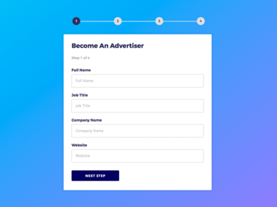 Multi Step Form by Lydia Kowalski - Dribbble