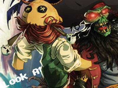 Le Chuck's Getting There cool surface cousens david doll guybrush illustration lechuck monkey island photoshop pirate tutorial voodoo