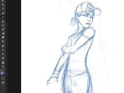 Clementine Wip 1 animated cool surface david cousens gaming illustration the walking dead