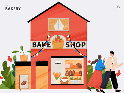 bakery bakery illustration 插画