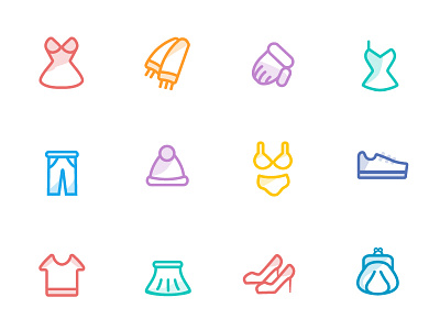 Clothing Icon app illustration ui