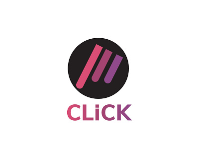 Click design flat icon logo vector