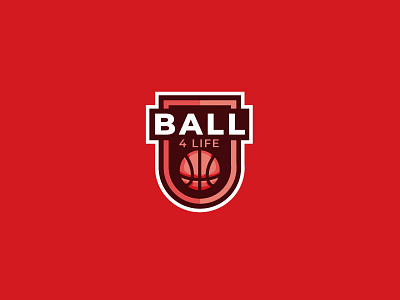 Ballforlife design flat illustration logo simple unique vector