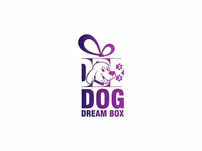 DDB design dog flat gift gradient icon logo simple stylish unique vector