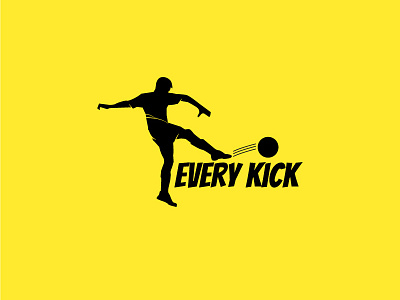 Everykick branding design flat football icon illustration logo simple stylish timeless unique vector