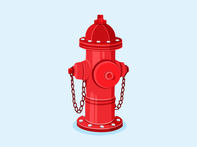 Fire Hydrant Icon background city department emergency equipment fire hydrant icon illustration isolated metal object pipe plug red safety street vector water white
