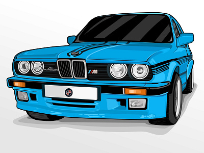 Classic Car background beautiful blue car classic design icon illustration machine otomotif sport tracing vector