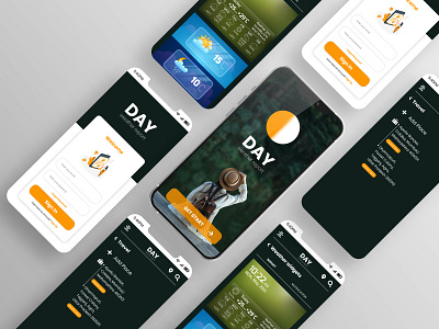 UI&UX Designe Weather report app app design logo ui ux