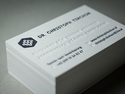 Letterpress Business Cards blind business business cards cards doctor letterpress medical print