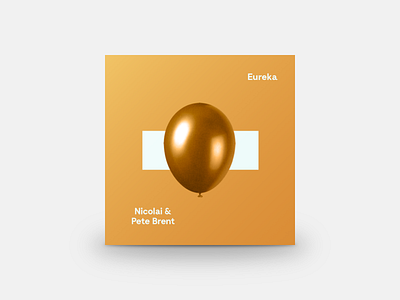 Eureka Cover album artwork balloon cover gold minimalist ocean