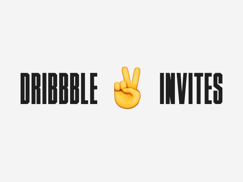 Invitations Giveaway dribbble emoji emoticons invitations invites