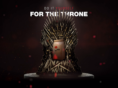 DIY For The Throne advertisement ben daood studios campaign design delivery diy diy eatery do it yourself eatery fiction game of thrones graphic design hbo jebraan motion graphics paper bag series social media ads social media management throne winter is coming