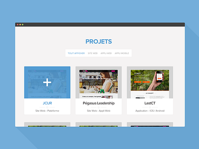 Projects design flat nova portfolio proxima thumbnail ui web