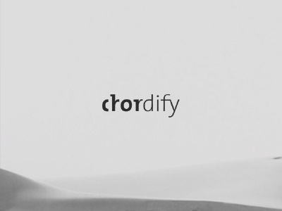 Chordify logo branding gray identity logo minimal