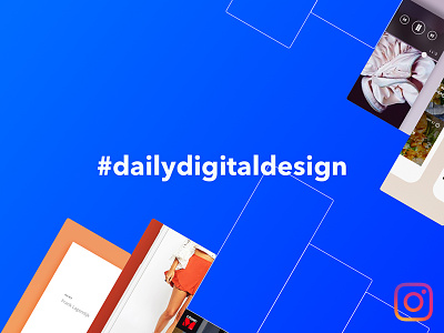 #DailyDigitalDesign Instagram series app design clean daily digital design inspiration instagram interfaces minimal ui ui inspiration