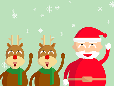 Christmas Eve christmas christmas-eve reindeer santa santa-claus snow xmas
