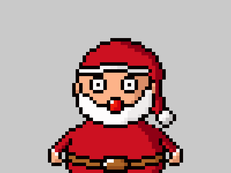 Pixel Santa Claus christmas pixel santa santa claus xmas