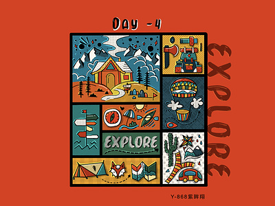 365days practice-028 explpre design illustration