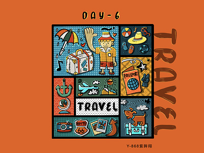 365days practice-030 travel design illustration