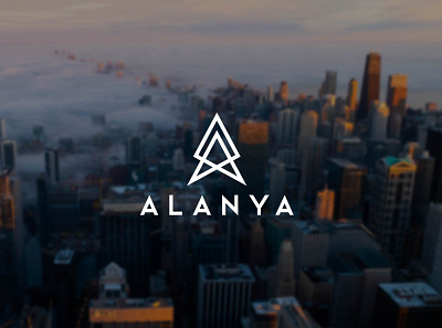 Logo ALANYA branding design flat illustration logo minimal vector