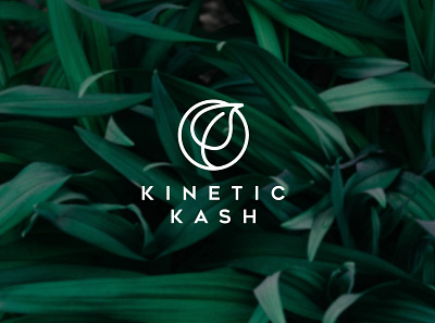 Kinetic Kash Logo branding design flat illustration logo minimal vector