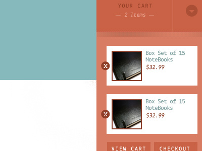 Shopping Cart Dropdown