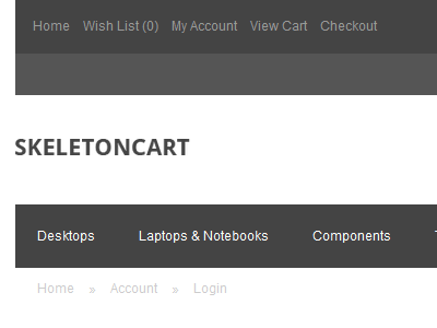 Just a Teaser e commerce ecommerce mobile opencart skeletoncart