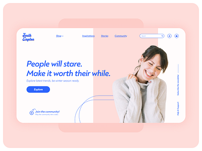 Social eCommerce Website Landing Page Design concept design flat freelancer hci landingpage minimal ui uidesign uidesigner uiux userinterface ux uxdesign uxdesigner uxui web webdesign webdesigner website