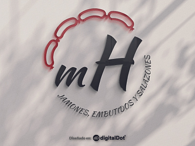 Diseño logotipo mHerrero art branding design flat identity illustration illustrator logo minimal vector