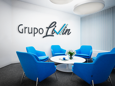 Diseño logo GRUPO LIVIN branding design identity logo web