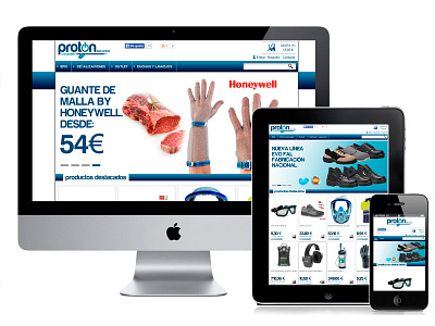 Diseño y desarrollo tienda online Proton Epis branding design logo responsive ux vector web website