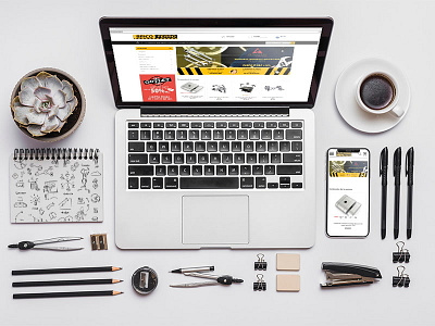 Diseño y desarrollo tienda online bricoferro branding design identity logo responsive ux vector web website