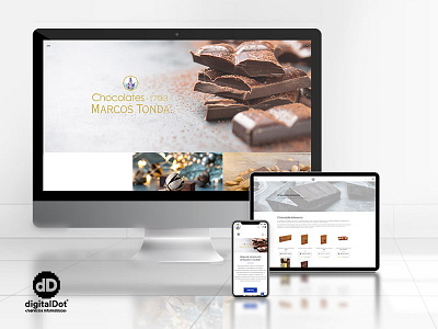 Diseño y desarrollo tienda online Chocolates Marcos Tonda branding design logo responsive ux web website