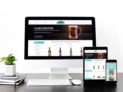 Diseño y desarrollo Tienda Online Cervetri branding design logo responsive ui ux web website
