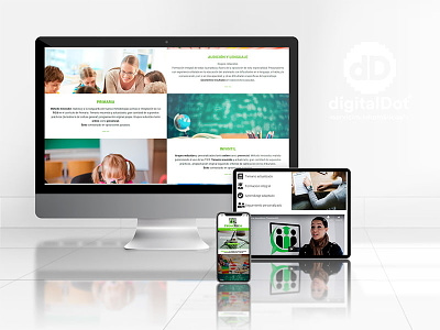 Diseño y Desarrollo web Innováticos branding design identity logo responsive ui ux vector web website