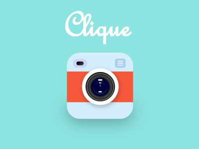 Clique - iOS App app camera clique icon illustrator ios pictures