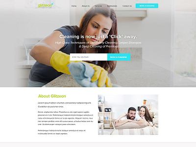 Cleaning Services Website cleaning service photoshop ui web design website